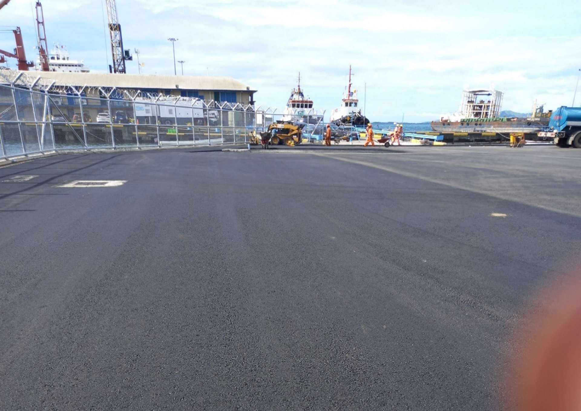Completed asphalt pavement by Prataps